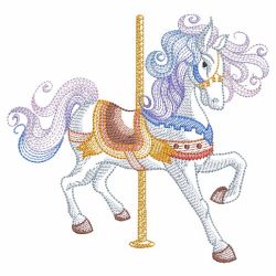 Carousel Horse 03(Md) machine embroidery designs
