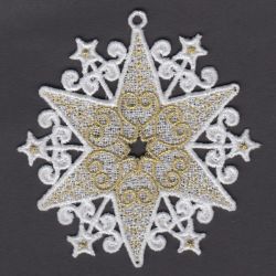 FSL Golden Christmas 10 machine embroidery designs