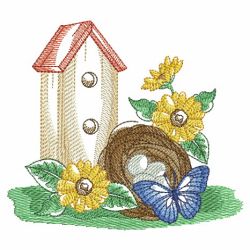 Watercolor Garden Scene 02(Lg) machine embroidery designs