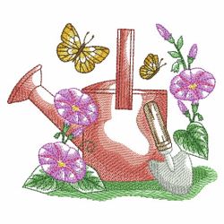 Watercolor Garden Scene 05(Sm) machine embroidery designs