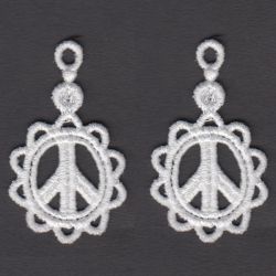 FSL Peace Sign Earrings 08 machine embroidery designs