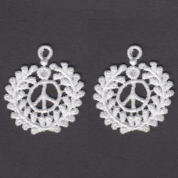 FSL Peace Sign Earrings 09 machine embroidery designs