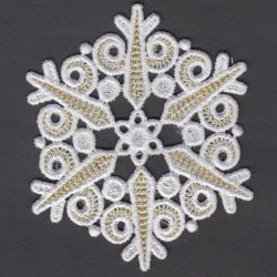 FSL Golden Snowflakes 01 machine embroidery designs
