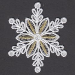 FSL Golden Snowflakes 03 machine embroidery designs