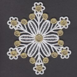 FSL Golden Snowflakes 04 machine embroidery designs