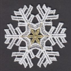 FSL Golden Snowflakes 08 machine embroidery designs