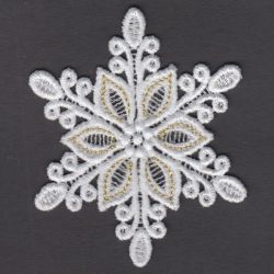 FSL Golden Snowflakes 11 machine embroidery designs