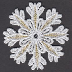 FSL Golden Snowflakes 13 machine embroidery designs