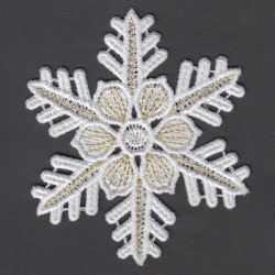 FSL Golden Snowflakes 14 machine embroidery designs
