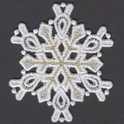 FSL Golden Snowflakes 15 machine embroidery designs