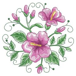 Watercolor Flowers In Bloom 4 03(Sm) machine embroidery designs