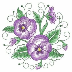 Watercolor Flowers In Bloom 4 04(Sm) machine embroidery designs