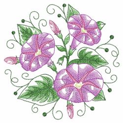 Watercolor Flowers In Bloom 4 07(Md) machine embroidery designs