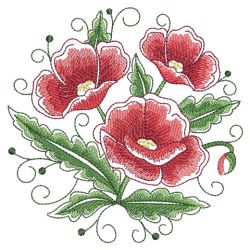 Watercolor Flowers In Bloom 4 08(Md) machine embroidery designs