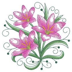 Watercolor Flowers In Bloom 4 09(Sm) machine embroidery designs