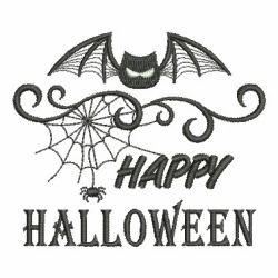 Blackwork Halloween machine embroidery designs