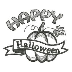 Blackwork Halloween 05 machine embroidery designs