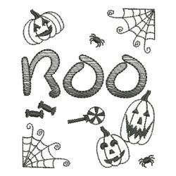 Blackwork Halloween 09 machine embroidery designs