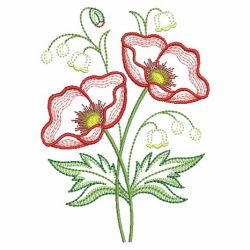 Vintage Florals 09(Md) machine embroidery designs