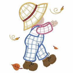 Autumn Sunbonnet Sam 04(Md) machine embroidery designs