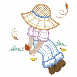 Autumn Sunbonnet Sam 10(Lg) machine embroidery designs