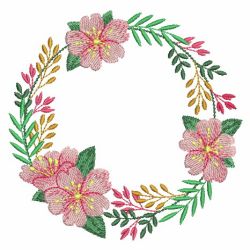 Floral Wreaths 02(Md) machine embroidery designs