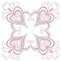 Hearts Quilt Pattern 08(Lg) machine embroidery designs