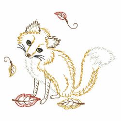 Vintage Fall Animals 10(Md) machine embroidery designs
