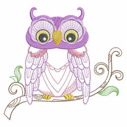 Cute Owls 3 02(Lg) machine embroidery designs