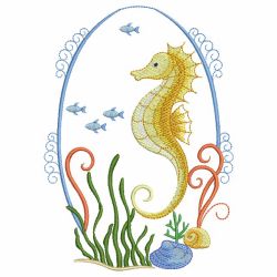 Underwater Scene Ovals 03 machine embroidery designs