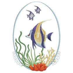 Underwater Scene Ovals 04 machine embroidery designs