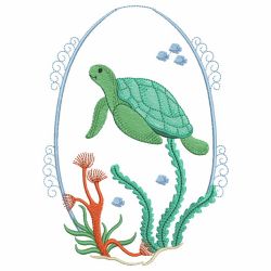 Underwater Scene Ovals 05 machine embroidery designs