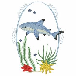 Underwater Scene Ovals 06 machine embroidery designs