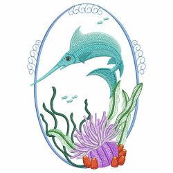 Underwater Scene Ovals 10 machine embroidery designs