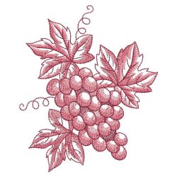 Sketched Fruits 09(Lg) machine embroidery designs