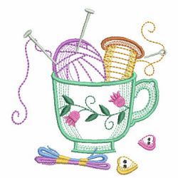 Crafty Cups 04(Md) machine embroidery designs