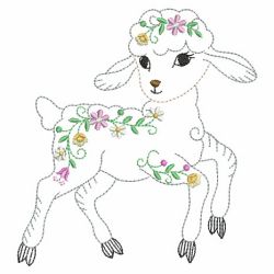 Vintage Floral Animals 02(Sm) machine embroidery designs