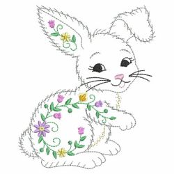 Vintage Floral Animals 04(Md) machine embroidery designs