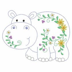 Vintage Floral Animals 06(Lg) machine embroidery designs