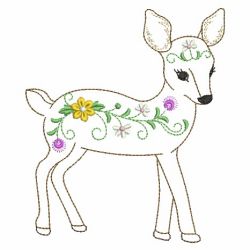 Vintage Floral Animals 07(Lg) machine embroidery designs