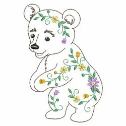 Vintage Floral Animals 09(Md) machine embroidery designs