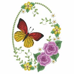 Floral Ovals machine embroidery designs