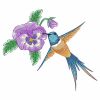 Watercolor Hummingbird And Flowers 2 02(Md)