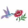 Watercolor Hummingbird And Flowers 2 05(Lg)