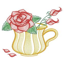 Teacup In Bloom 01(Md) machine embroidery designs