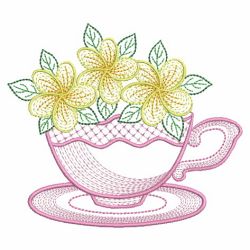 Teacup In Bloom 03(Sm) machine embroidery designs