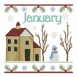 Months Of The Year House 01(Sm) machine embroidery designs