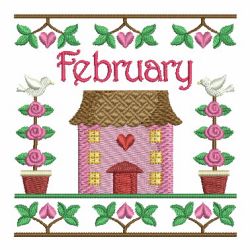 Months Of The Year House 02(Sm) machine embroidery designs