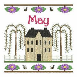 Months Of The Year House 05(Lg) machine embroidery designs