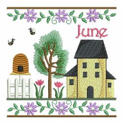 Months Of The Year House 06(Sm) machine embroidery designs